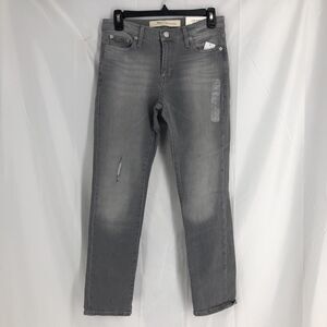 Gap Denim Jeans Womens 25 Gray Denim Best Girlfriend Low Rise Tapered Leg